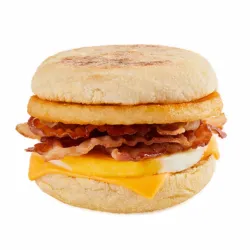 Double Bacon & Egg Muffin Stack