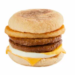 Double Sausage & Egg Muffin Stack