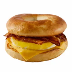 Grilled Bagel Breakfast Sandwich with Sausage